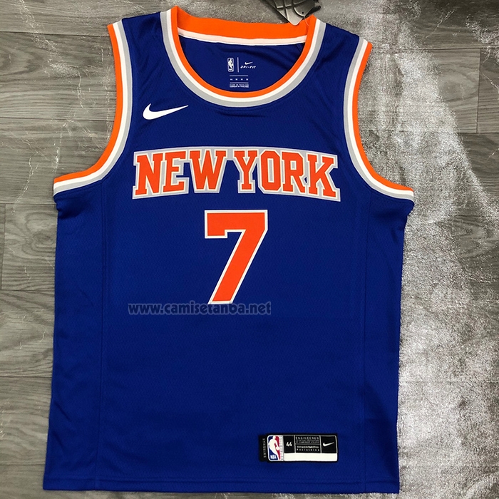 Camiseta New York Knicks Carmelo Anthony #7 Icon Azul